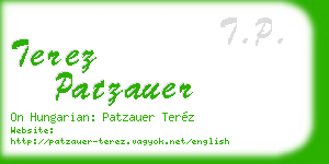 terez patzauer business card